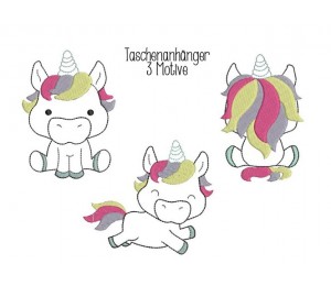 ITH - Glitzerpupser Taschenanhänger in 3 Motiven